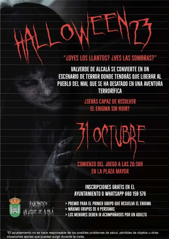 Cartel Fiestas Halloween 2023