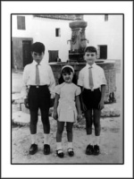 Foto Jesús, Amelia y Teofilo Serrano Machicado