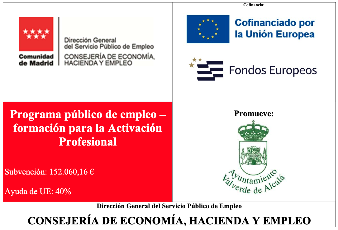 Cartel del Programa público de empleo-formación para la Activación Profesional 2026
