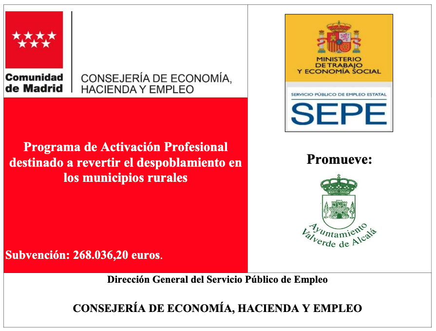 Programa público de empleo-formación destinado a revertir el despoblamiento en los municipios rurales 2026